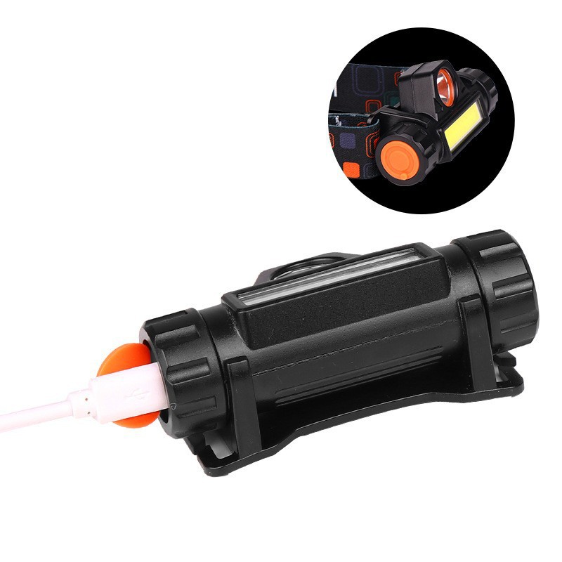 USB charging headlamp, COB strong headlamp, 5W head-mounted outdoor new night fishing headlamp pic 6