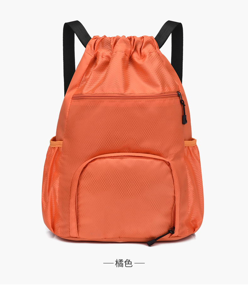 束口收纳袋大容量运动抽绳多功能篮球包干湿分离游泳包旅游双肩包详情20