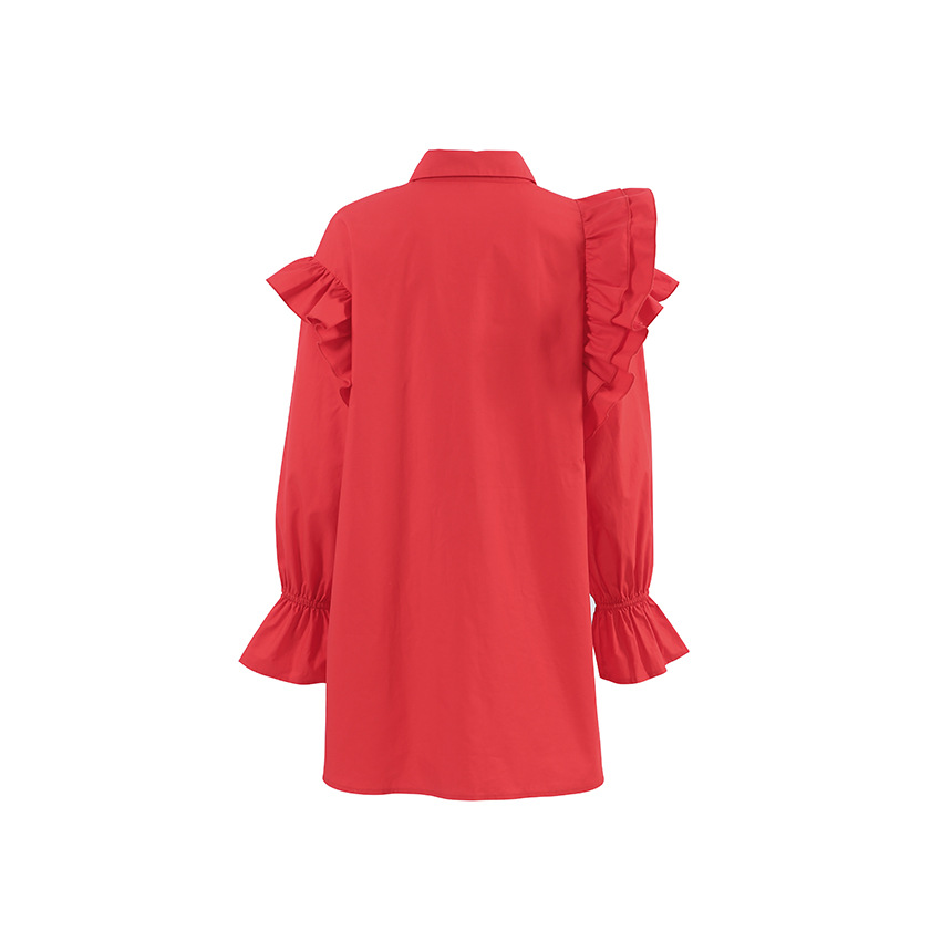 新年衬衫裙2024春夏设计感欧美ins长袖连衣裙休闲时尚宽松娃娃裙详情16