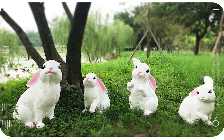 Outdoor illuminated simulation animal lights, courtyard rabbit and squirrel lights, garden and courtyard decoration solar-shaped lights pic 14