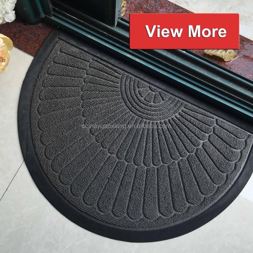 Rubber embossed coir coconut thread, coconut palm coco, coconut shell fiber, coconut tree anti-slip mat, carpet, door mat, floor mat pic 10