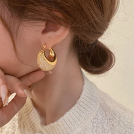 The 2025 new cold style earrings, a niche design for women, zircon ear buckles S925 silver needle, a popular earpiece pic 34