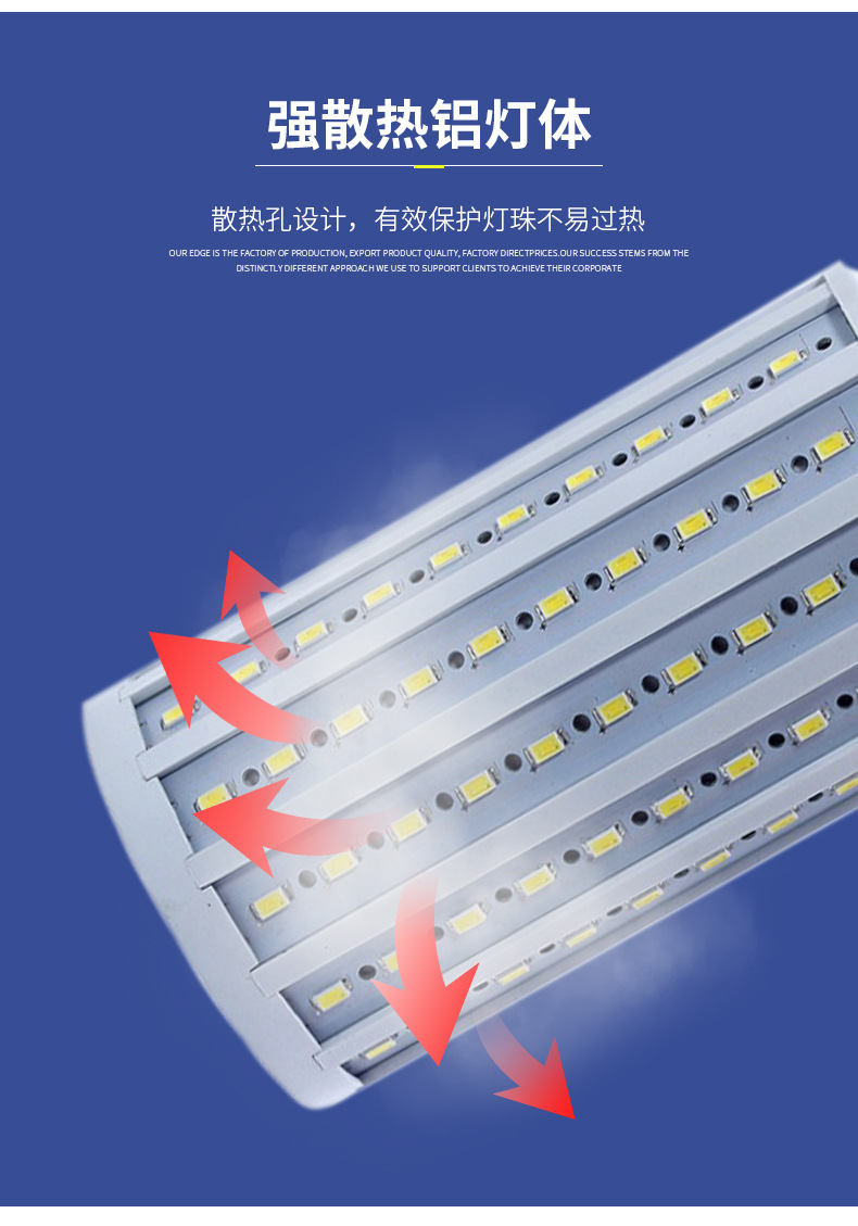 LED玉米灯太阳能灯ACDC24V36V48V60v大功率夜市摊电瓶灯泡详情9