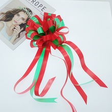 跨境 圣诞拉花彩带 节日派对礼盒包装丝带 30#立体球形手拉花详情21