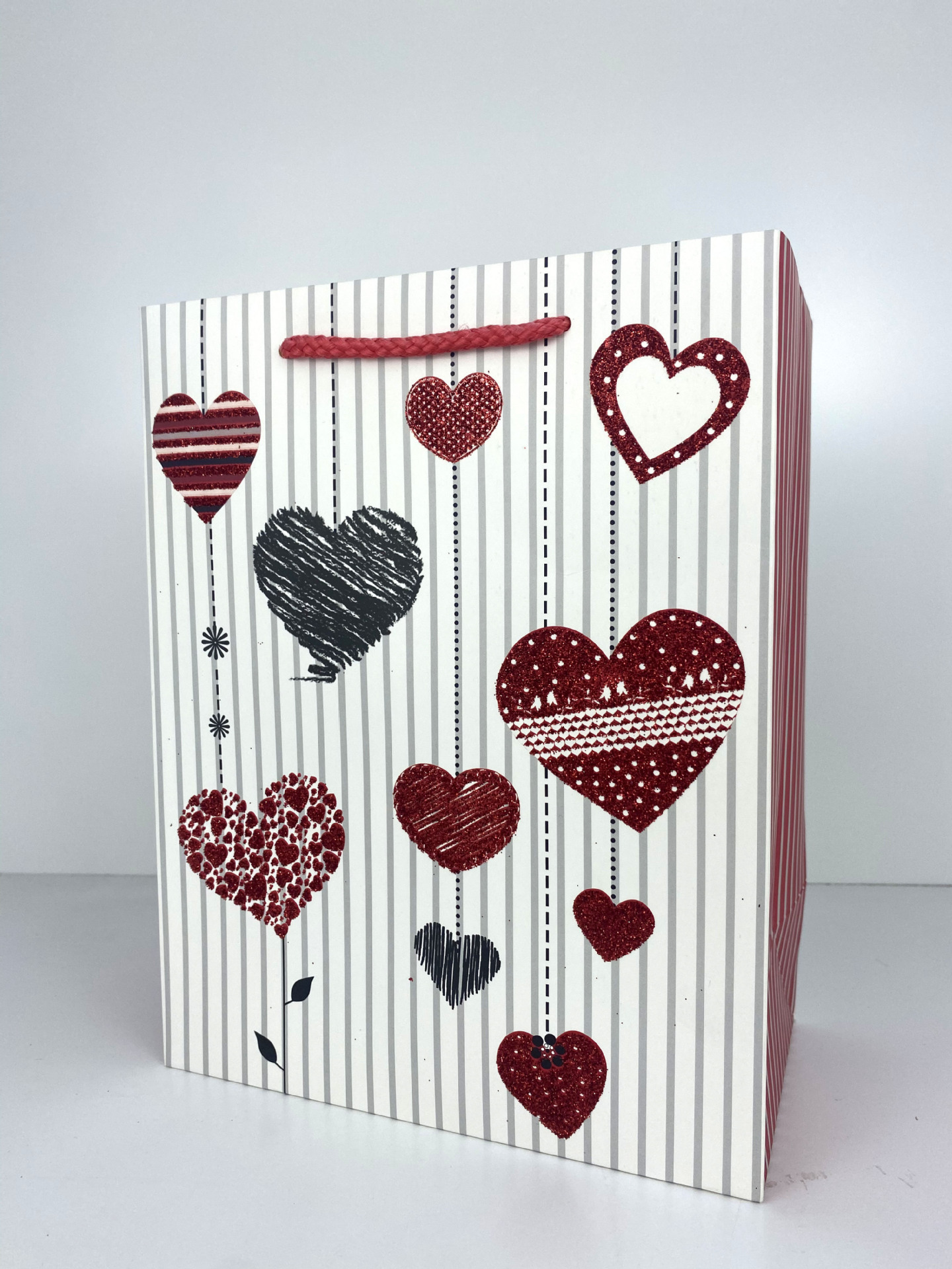 Baiser embalaje día de san valentín amor regalo romántico bolsa de papel polvos espolvoriento 210g papel de tarjeta blanca bolsa de papel bolsa de papel fabricante en stock pic 2