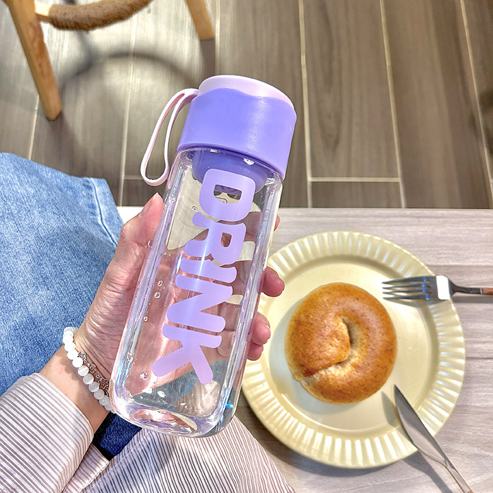 运动水杯高颜值学生上学便捷防摔大容量塑料杯子详情11