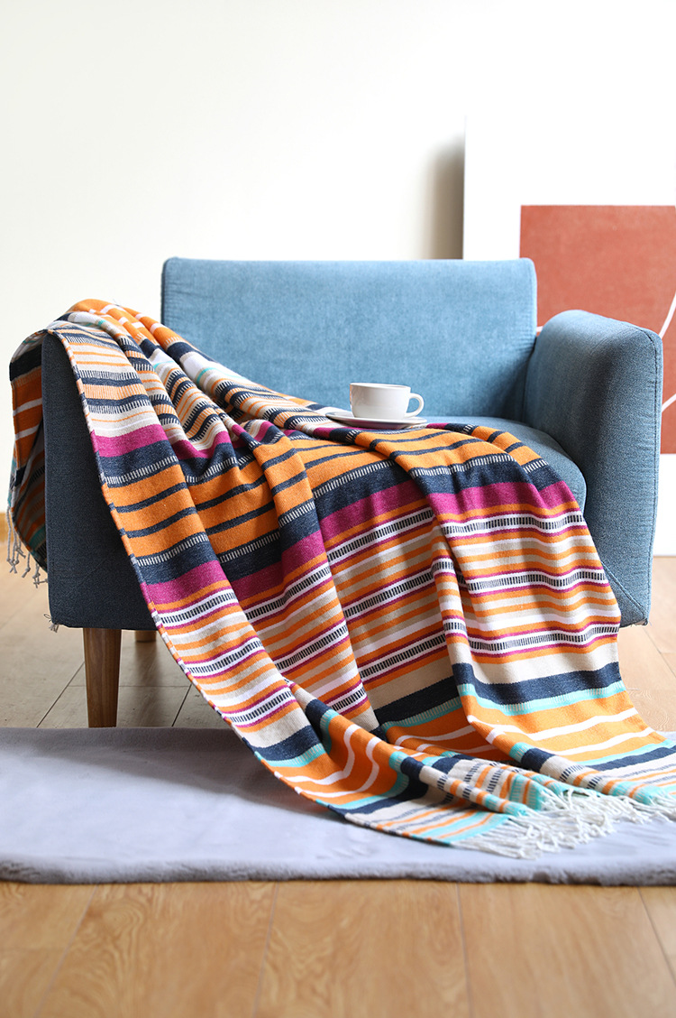 Mexican tablecloths, summer blankets, rainbow woven blankets, bed flags, picnic blankets, tablecloths, TV blankets, outdoor camping blankets pic 26