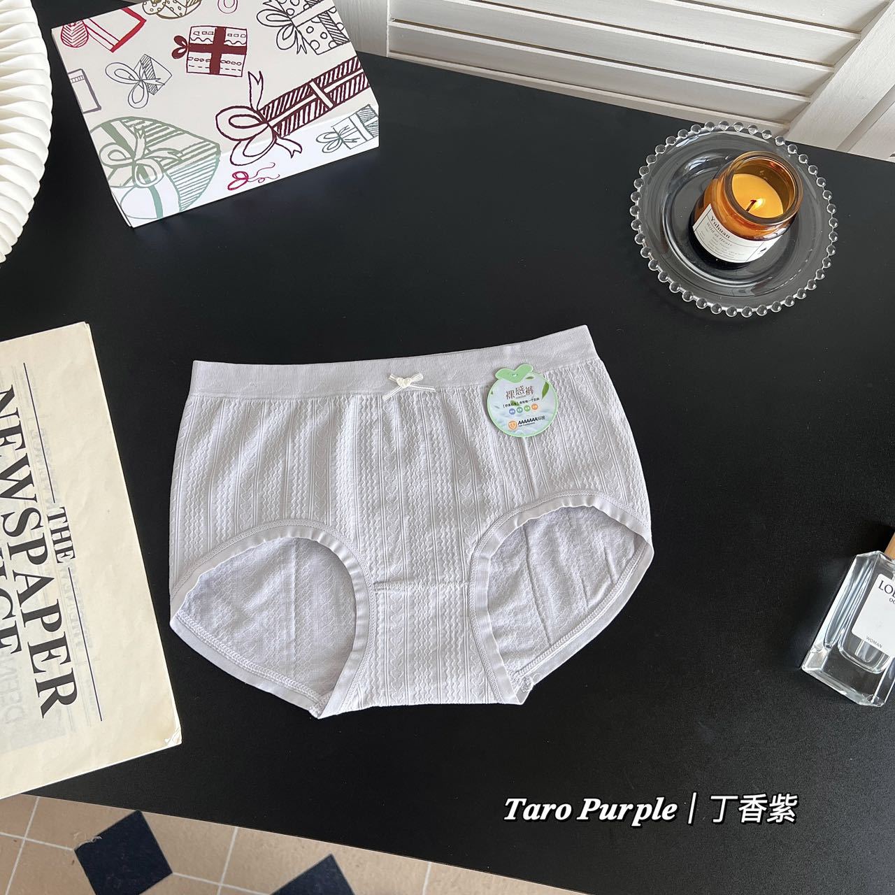 新款7A蚕丝底裆女士内裤蕾丝透气中腰提臀防走光三角裤女收腹无缝详情26