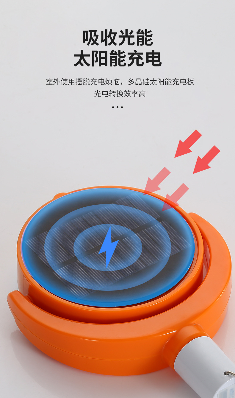 LED coin light, emergency light, prosperity copper coin bulb, adjustable Angle, household street stall E27 screw-type bulb, charging pic 8