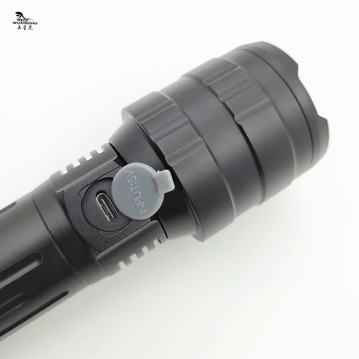 Cross-border bestseller: Aluminum alloy white laser long-range high-intensity flashlight, USB charging zoom ultra-bright outdoor flashlight pic 8