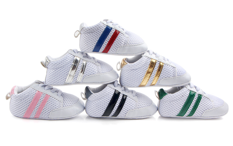 Wholesale spring and autumn breathable mesh baby shoes, soft-soled anti-slip baby walking shoes, casual 0842 pic 1