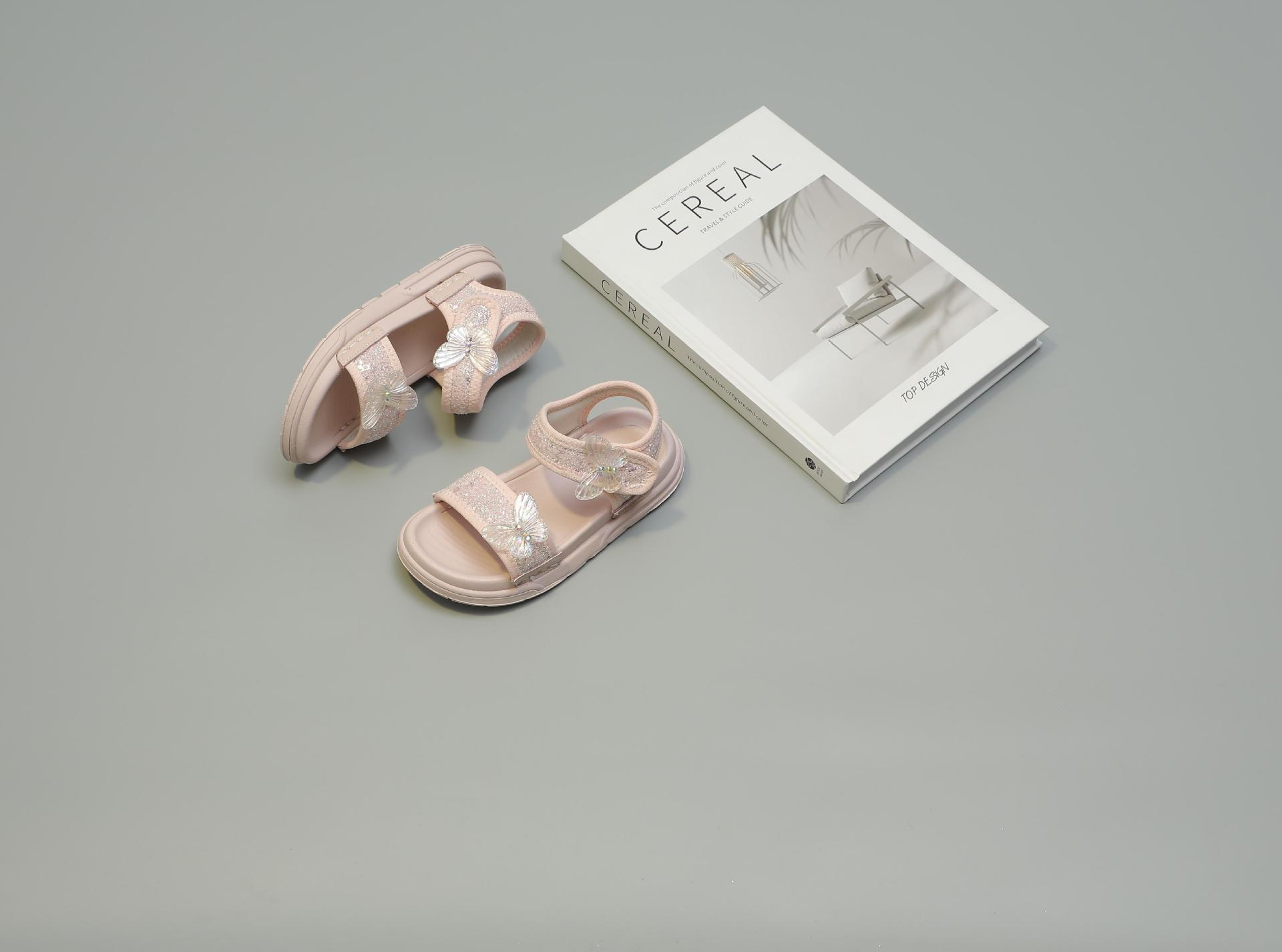 Niñas sandalias verano 2024 nuevo niño zapatos de suela suave niña antideslizante playa zapatos de verano peep toe pic 4