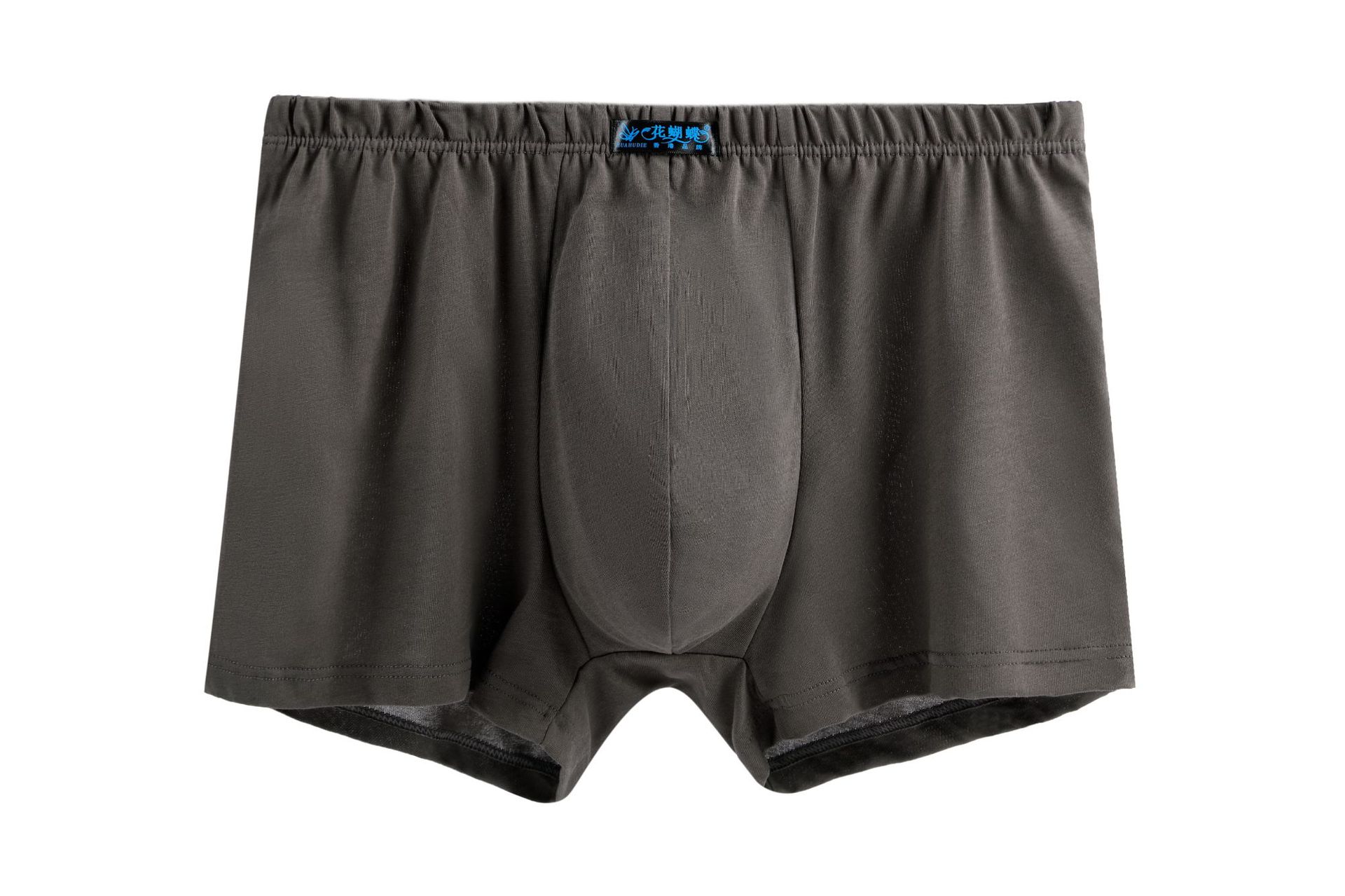 工厂批发花蝴蝶品牌纯棉中腰中老年人男士纯色平角大码内裤夏季裤详情6