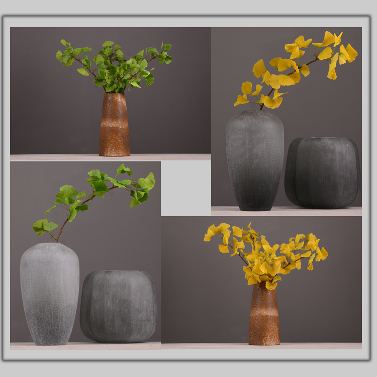 Dongli yellow artificial leaves, artificial ginkgo leaves, artificial trees, engineering landscaping, wedding decoration, artificial branches, Nordic artificial plant leaves pic 2