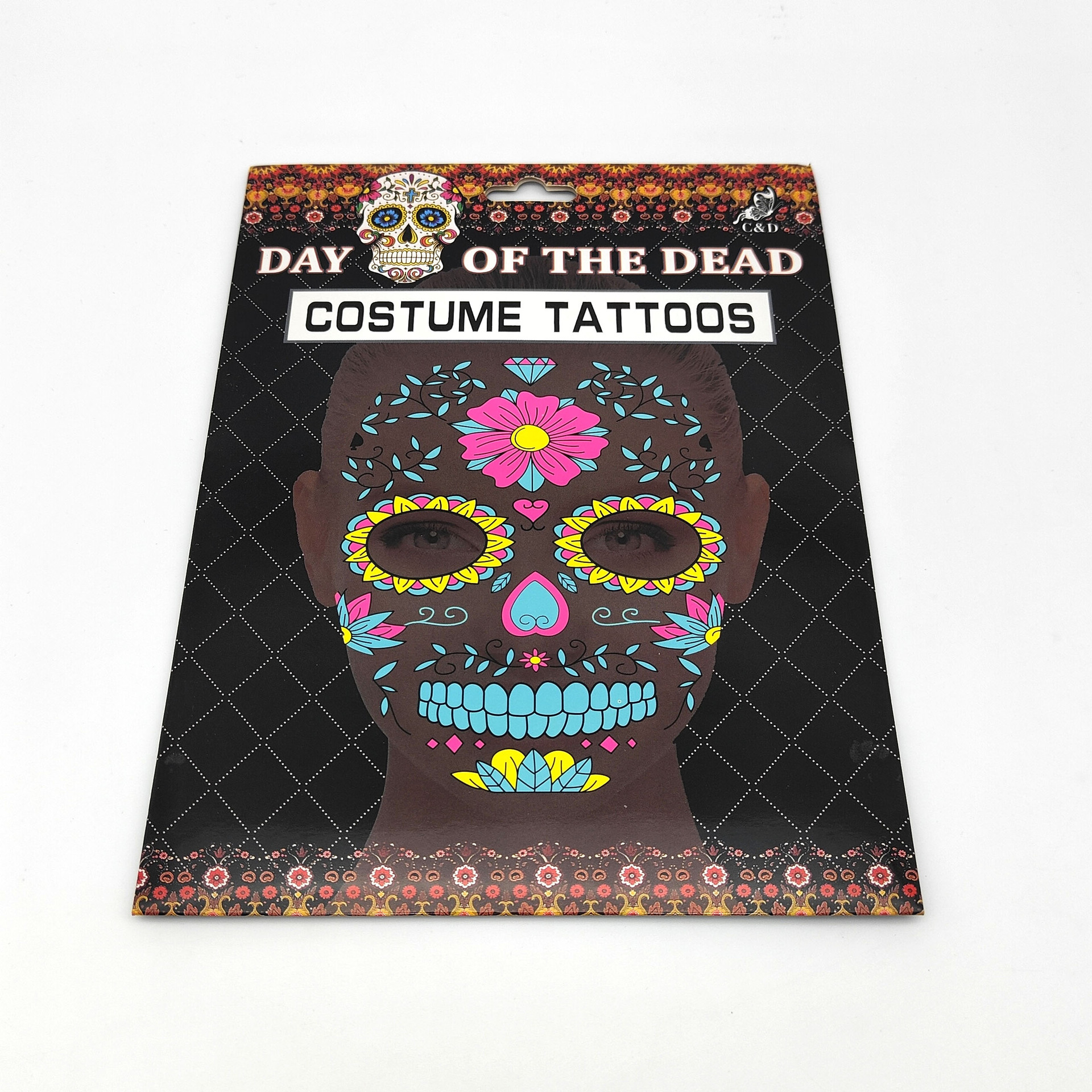 Halloween and Ghost Festival face sticker, one-time water transfer tattoo, festival face sticker, fun and prank pic 5