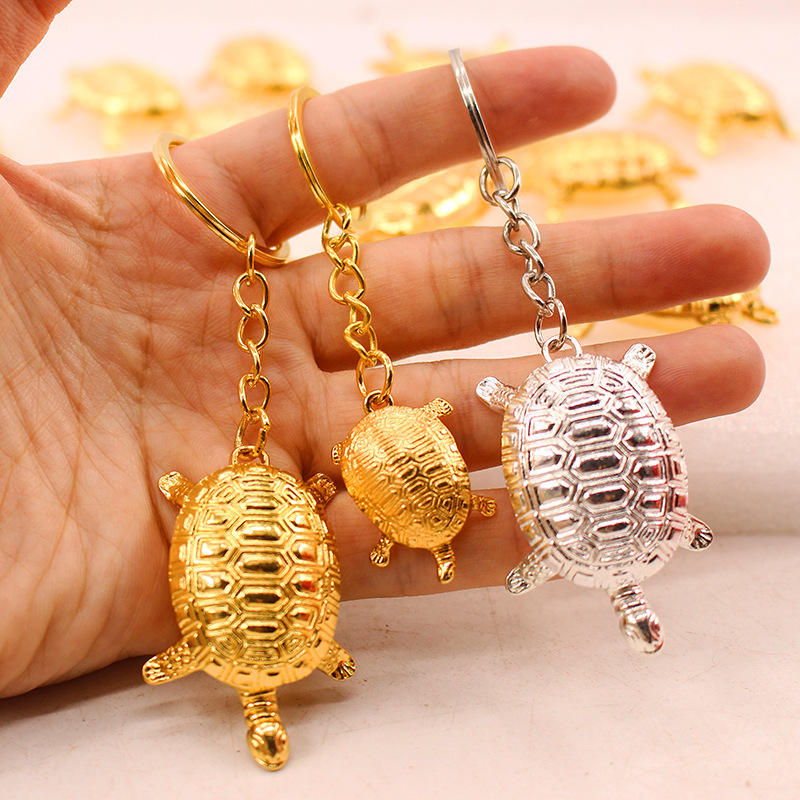 Bell Golden Turtle Keychain mobile phone pendant, Auspicious Prosperity tree pendant, gold and silver Turtle mobile phone pendant, Golden Turtle King Eight pic 10