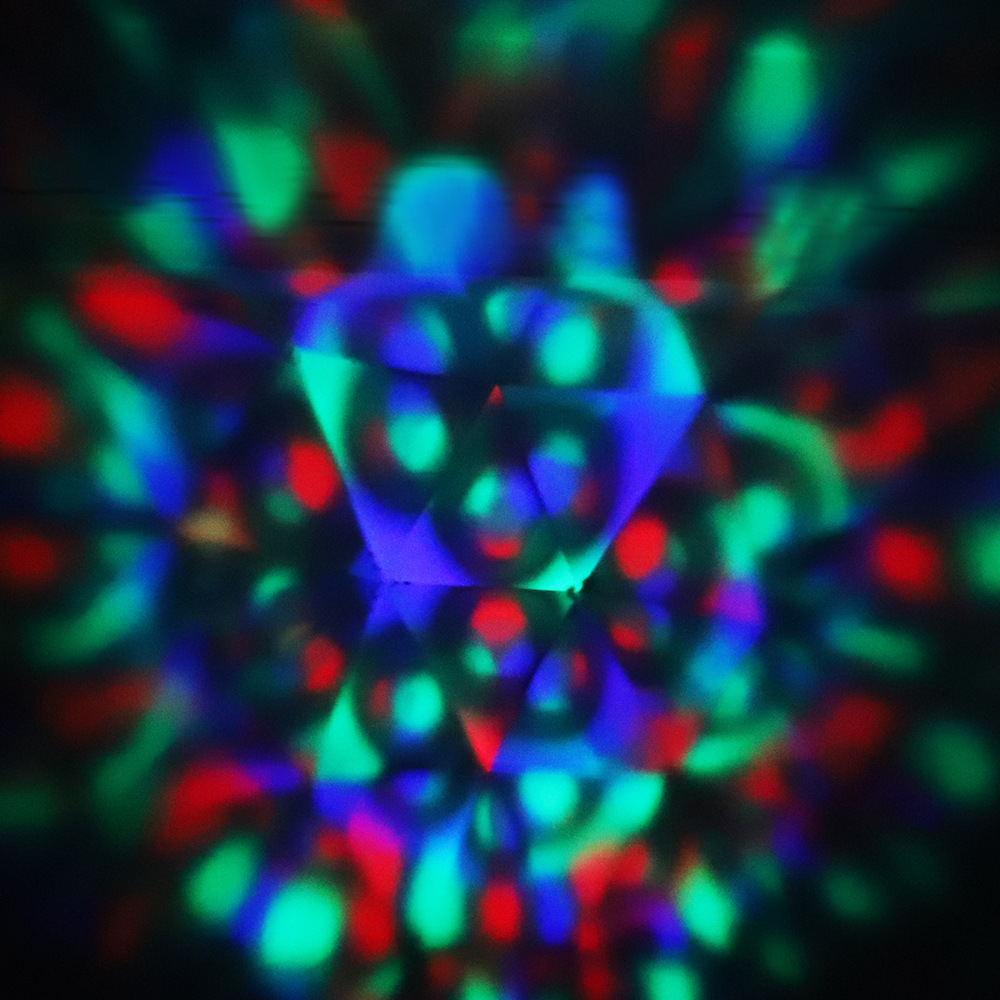 Cross-border new kaleidoscope projection lamp, seven-color 3D vision LED laser nebula lamp, bedroom LED projection lamp pic 9