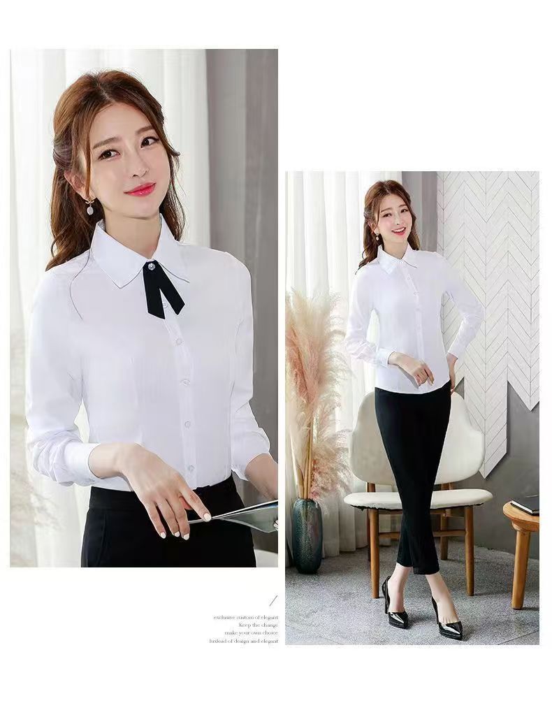 八字领结女黑色藏蓝色搭配衬衣酒店西服装饰品纽扣饰可拆式领花详情6