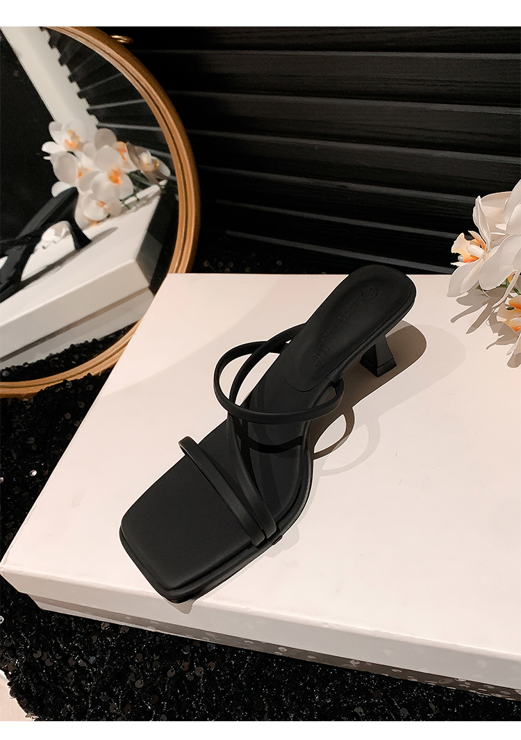 2024凉鞋女夏新款法式一字带仙女风方头不磨脚显瘦高跟拖鞋女外穿详情22