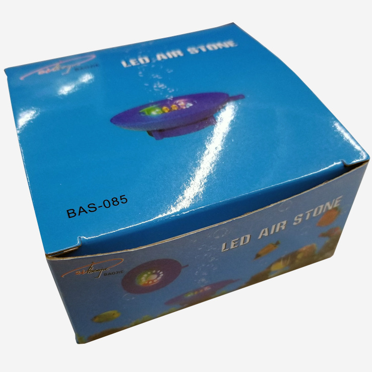 Aquarium LED seven-color gas stone oxygen-increasing light, aquarium gas stone with light, fish tank stone, landscape stone pic 31