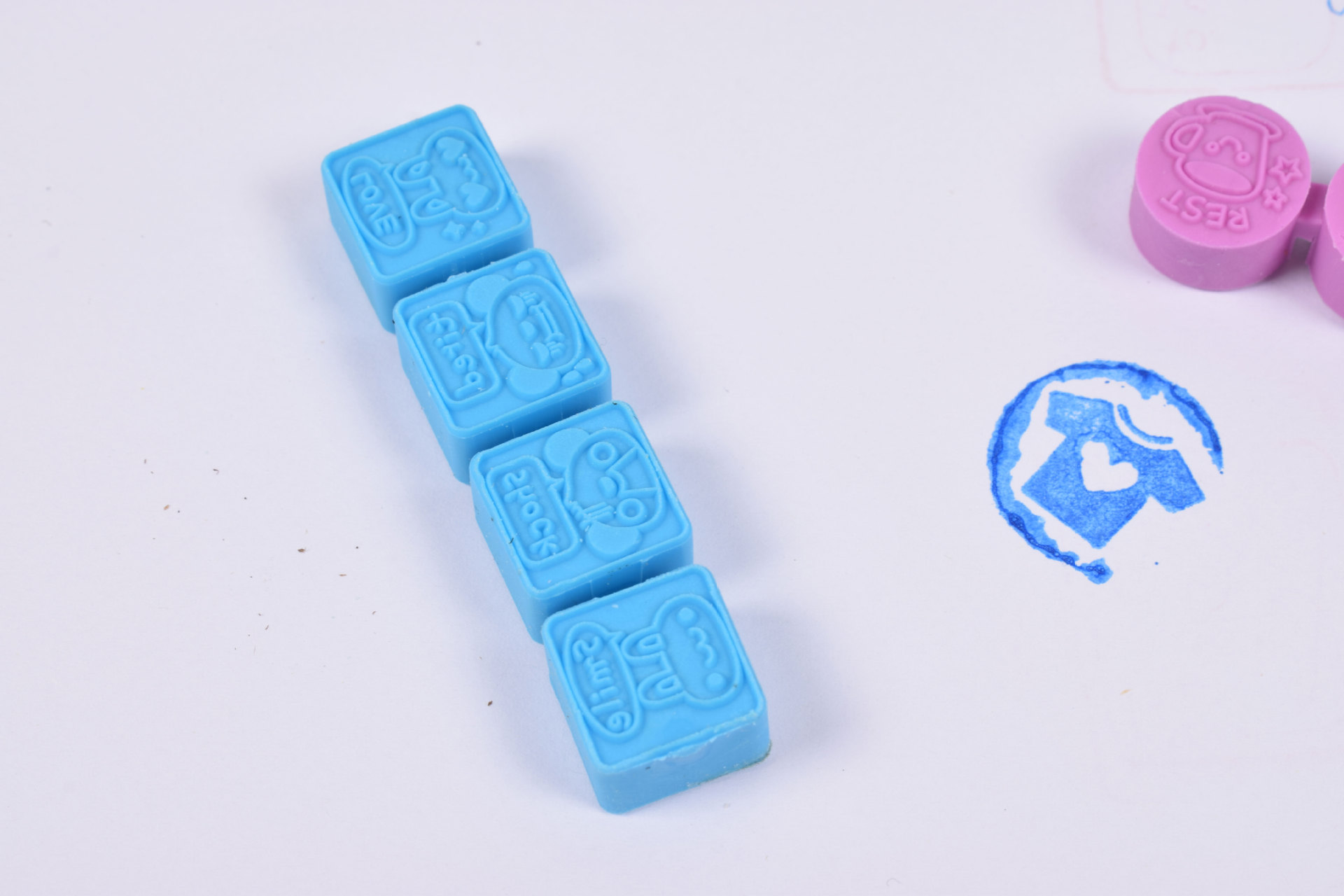 家用儿童滚筒式儿童玩具印章 家用卡通兔子教学塑料章批发详情12