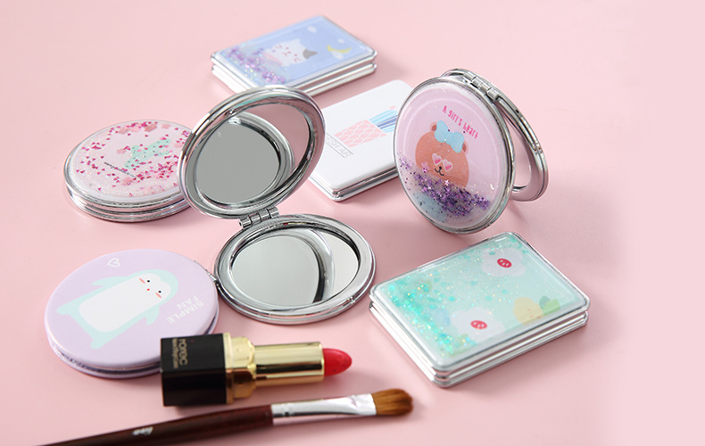 创意折叠小镜子随身携带卡通化妆镜抖音网红小姐姐便携旅游小镜子详情19