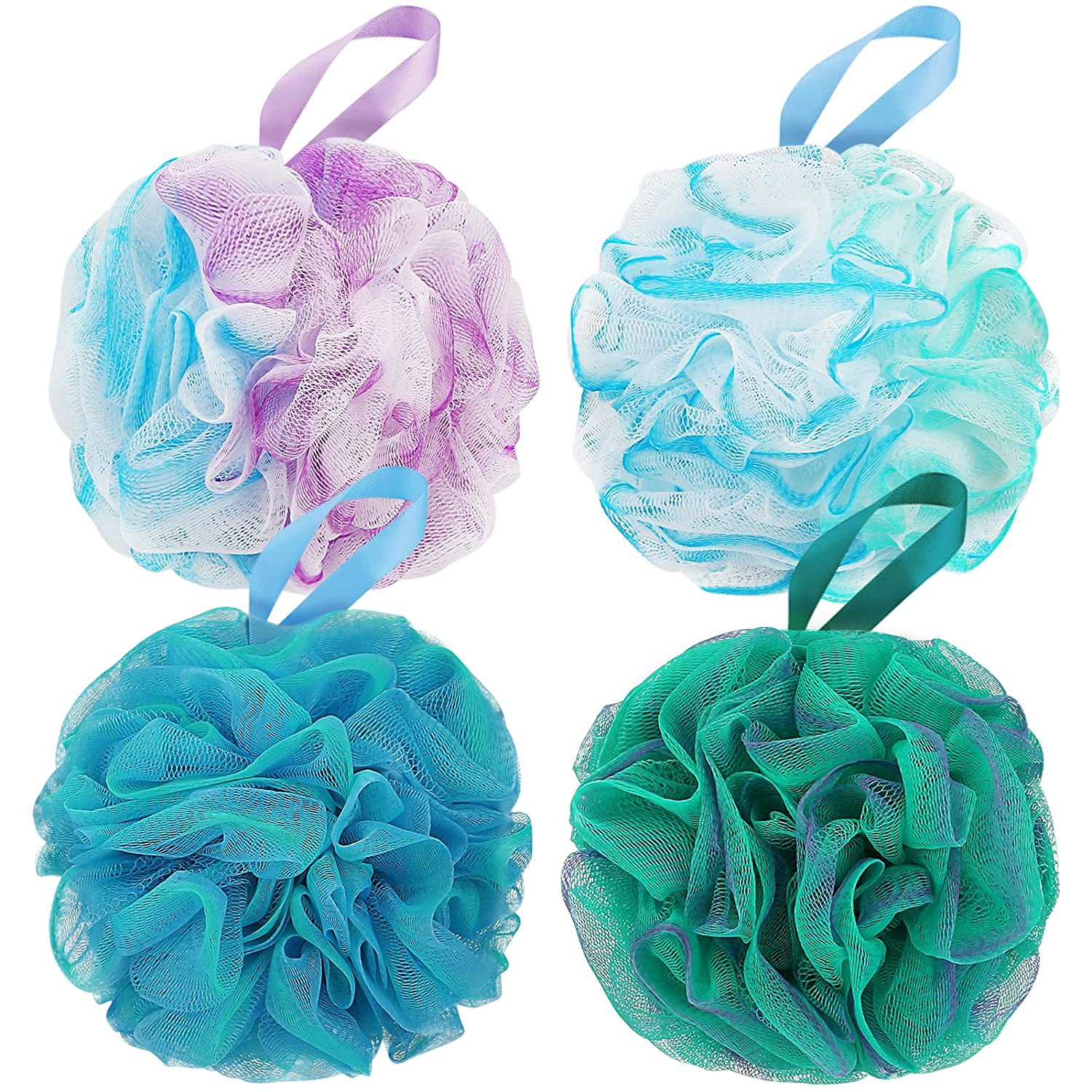 Customizable styles of bath balls from the original manufacturer, including bubble nets, bath sponges, bath balls, GRS recycled materials, and bath flowers pic 21
