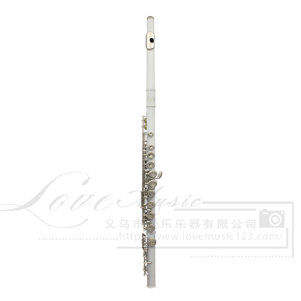 Lade 16-hole flute, C major color flute, nickel-plated closed key with E key, professional brass instrument flute flute pic 3