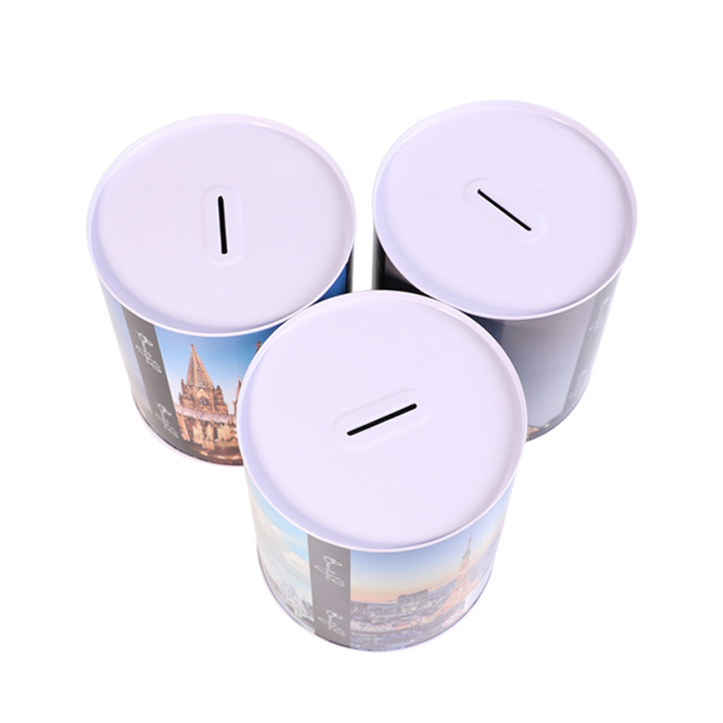 Self-owned brand, large architectural landscape, creative piggy bank, student gift, Kulomi book, safe cabinet-style savings display pic 22