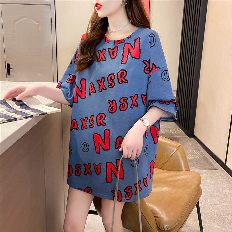 2021新款网红ins超火短袖t恤女装春夏潮情侣装大码宽松上衣详情1