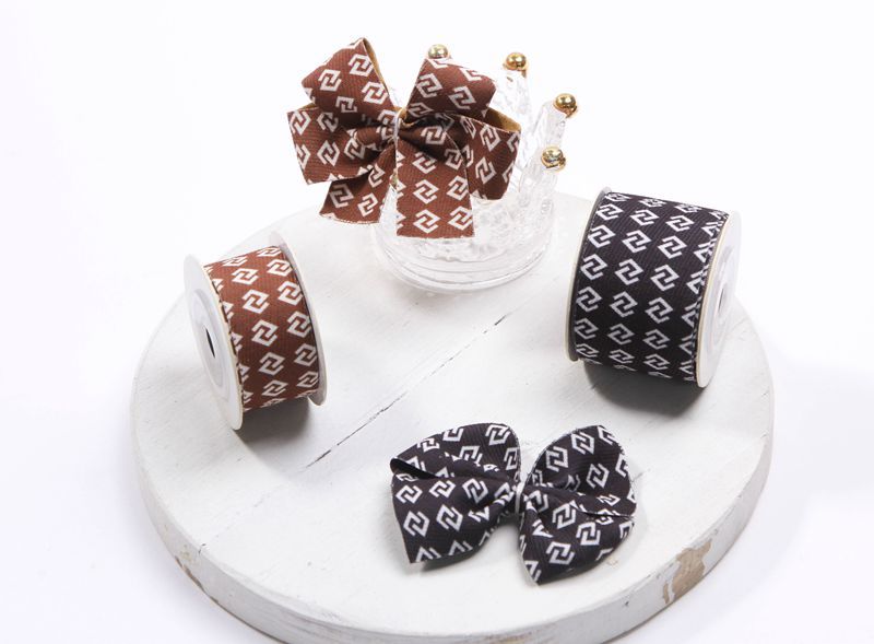 Single-sided floral English polka dot twill printed webbing DIY bow hair accessory shoelaces top hat decoration pic 25