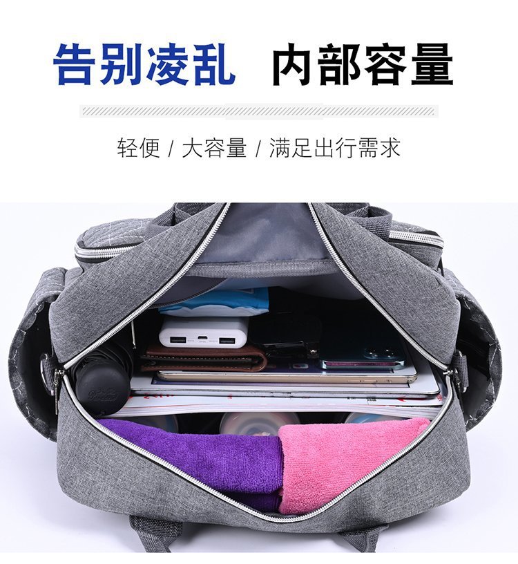 跨境时尚妈咪包女士单肩斜挎包妈妈大容量手提包待产包母婴包批发详情6
