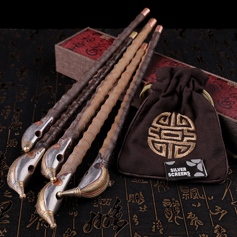 木香中式檀木老式长烟杆烟筒实木旱烟斗烟袋锅传统手工仿竹子烟枪详情14