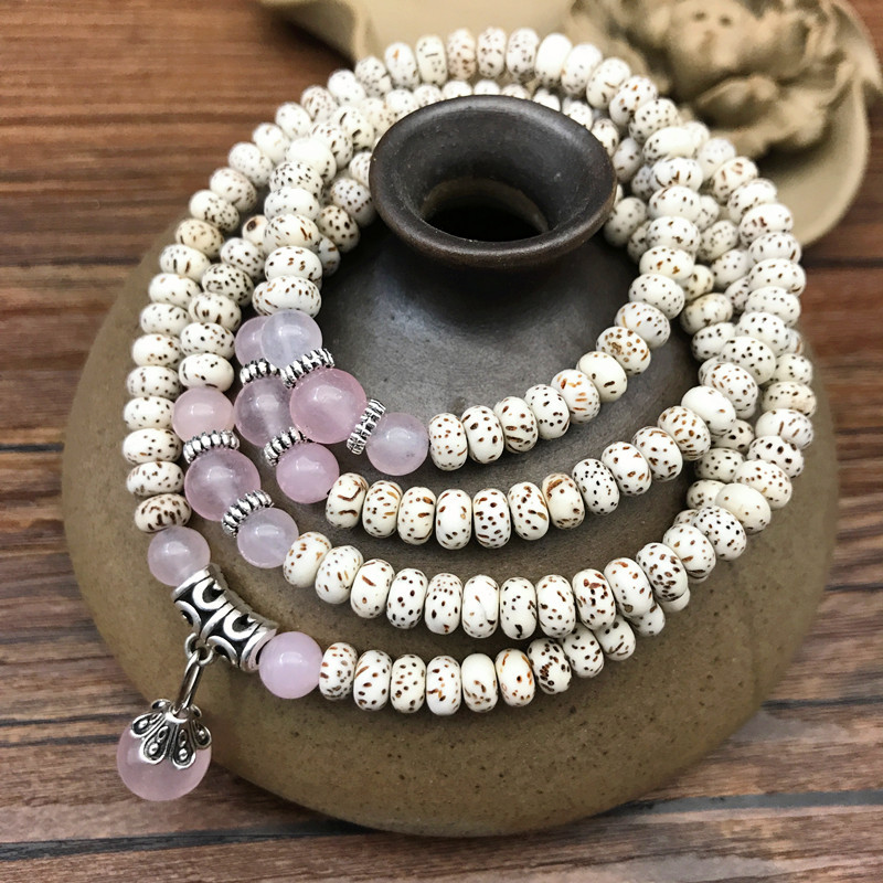 Hainan Mini Star and Moon Bodhi Bead Bead Bracelet 3*5 dry-ground high-density multi-circle Bodhi seed cultural Play bracelet accessory pic 10