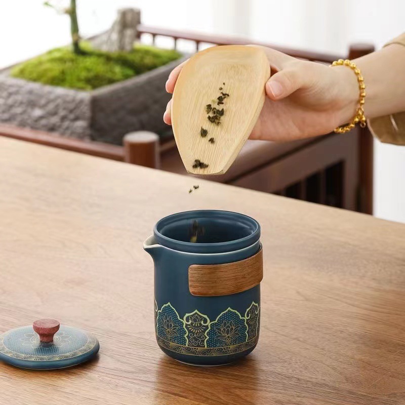 Portable outdoor camping travel tea set, ceramic quick customer cup, business souvenir gift wholesale available with logo pic 19