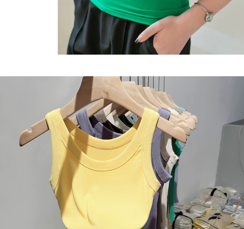 代发包邮抖音爆吊带女士背心女内搭2023年春夏季新款修身打底衫女详情21