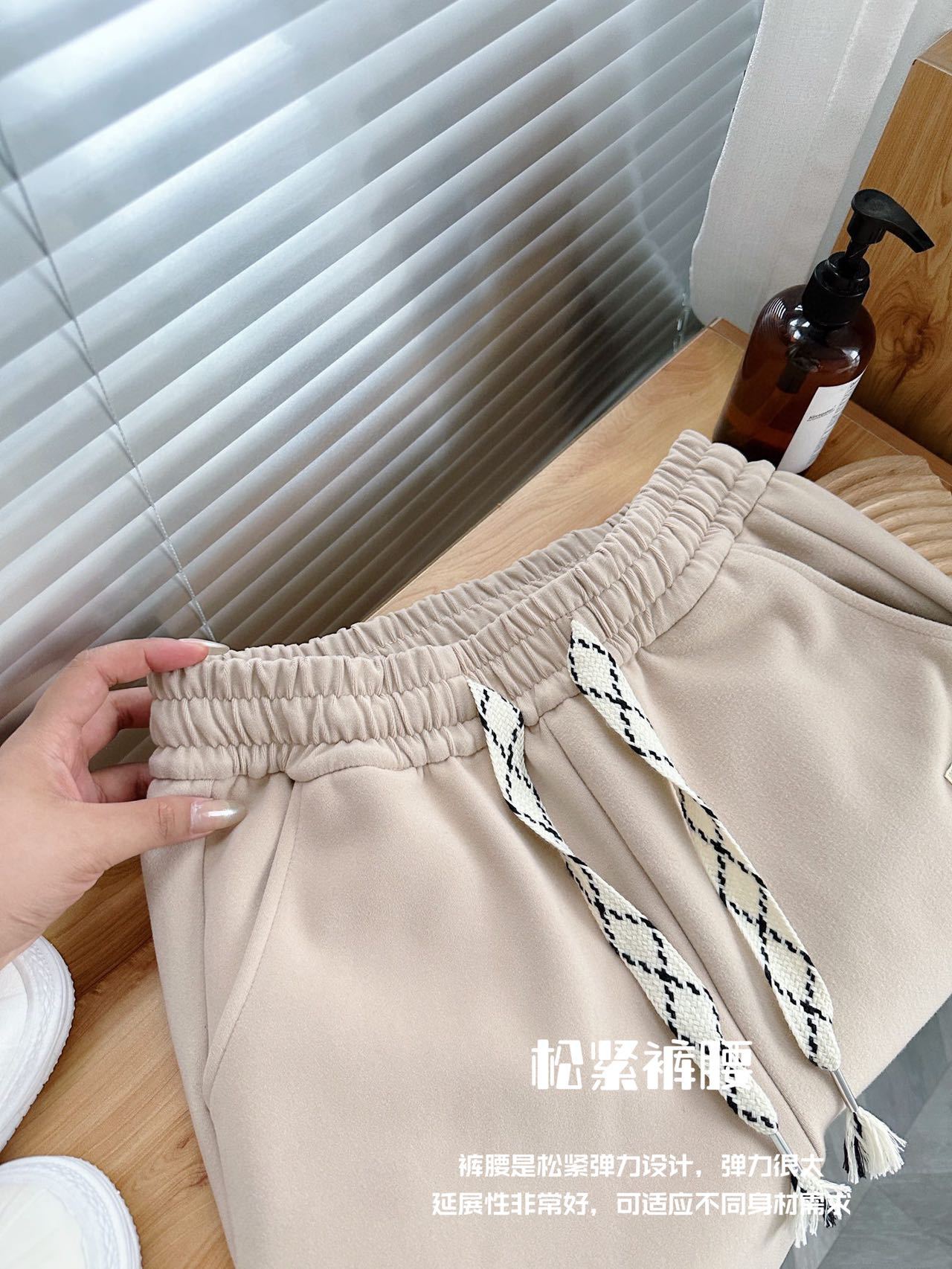 辛选新百隆爆款六防裤女春季防风裤加厚保暖休闲裤外穿显瘦卫裤详情6