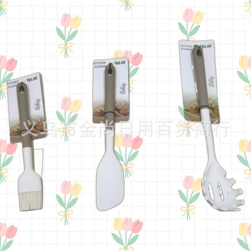 Wholesale plastic brushes, paint brushes, sauce brushes, high-temperature resistant silicone spatulas, soup spoons, frying spatulas, hot pot strainers pic 1