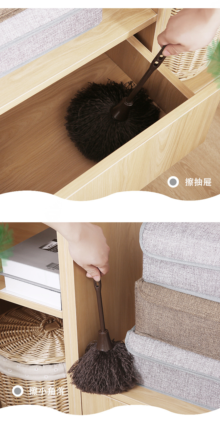 厂家热销迷你除尘掸车用键盘桌面清洁刷家用超细纤维灰尘鸡毛掸子0766详情5