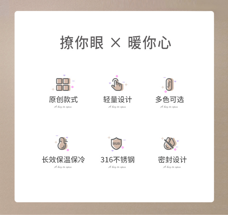 Punk Bear brand large-capacity 316 insulated flasks, 1L large water cups, portable outdoor water bottles, insulated cups wholesale pic 13