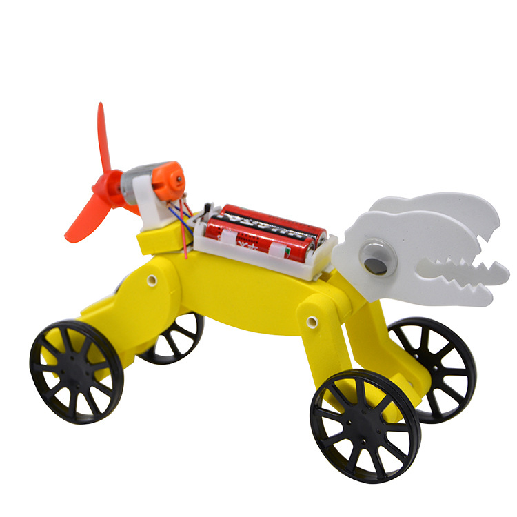 Creative technology dinosaur electric sports car cross-border new product DIY making invention scientific experiment self-assembly robot pic 6
