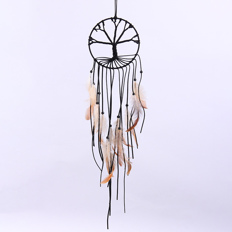 Factory wholesale vintage tassel feather dream catchers, creative feather decorations for room decoration, and dream nets pic 6