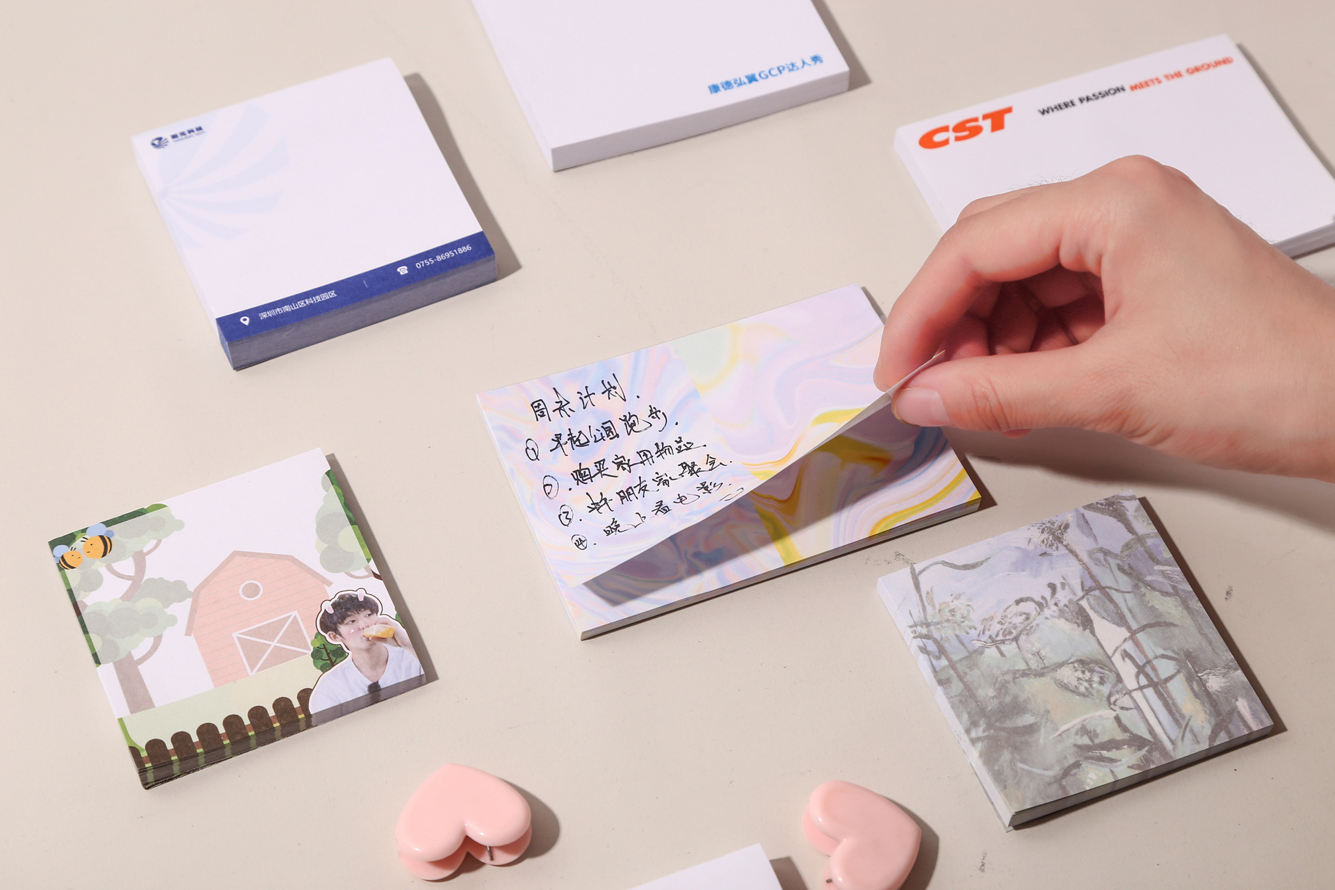 Customized logo advertisements for sticky notes, sticky note books, creative N-time stickers, index stickers pic 7