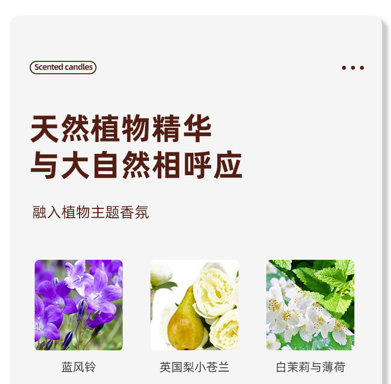 跨境专供香薰蜡烛无烟手工DIY香氛植物蜡ins精油玻璃杯伴手礼批发详情3