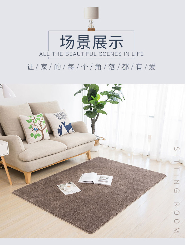 2022 color sólido poliéster alfombra piso baño baño puerta de entrada absorbente antideslizante piso estera de cocina pic 7