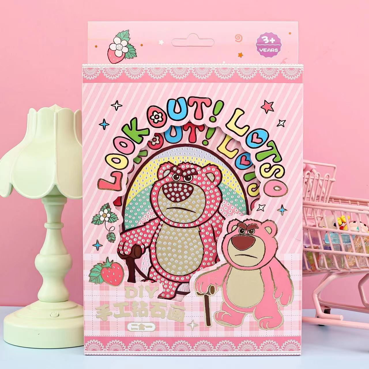 DIY钻石画套装 儿童创意手工钻石黏贴画 可爱卡通满钻钻石画玩具详情4