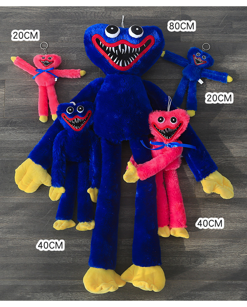 大蓝猫波比的游戏时间周边玩偶香肠怪公仔红蓝怪娃娃蓝魔毛绒玩具详情2
