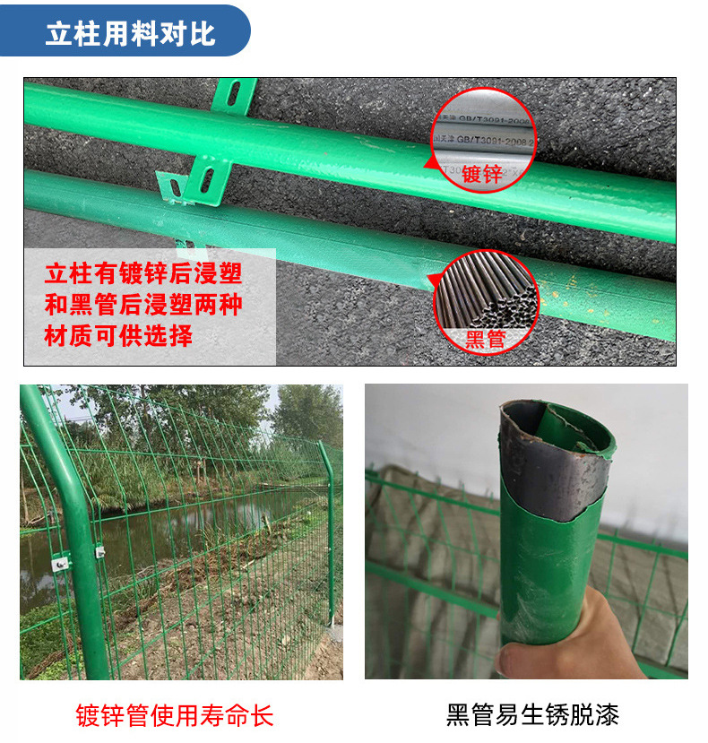 Malla de cerca de alambre fotovoltaico red de protección para huertos verdes malla de barrera de cría recintos de inmersión malla de aislamiento de alambre bilateral pic 11