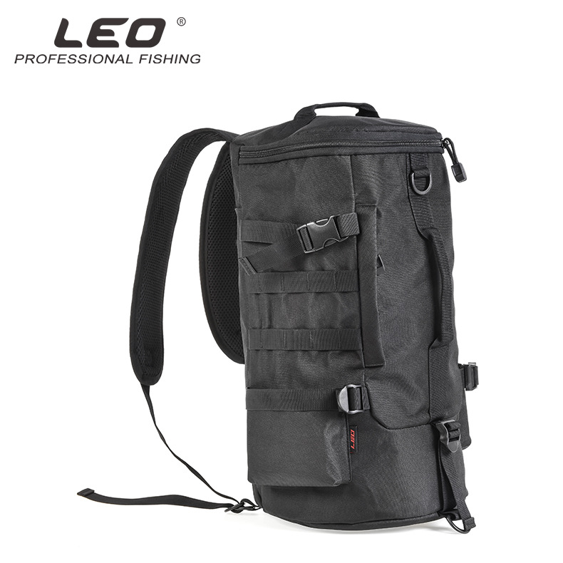 28085 LEO [Cylindrical Fishing Gear Backpack] Cylindrical Fishing rod Bag, Lull Outdoor Crossbody bag Export wholesale pic 10