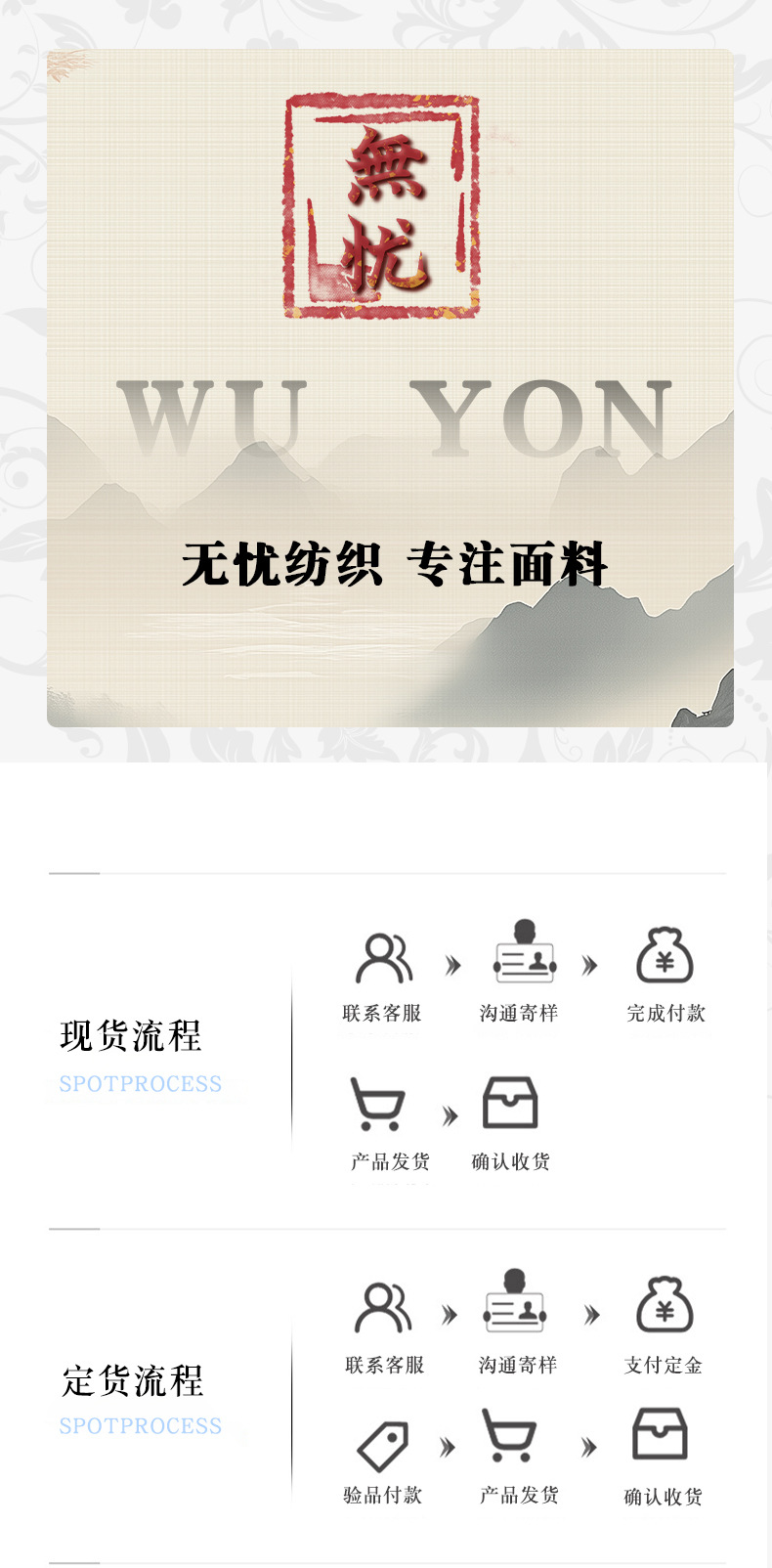 国潮新中式时装面料秋冬梅花香色织提花国风旗袍马甲详情24